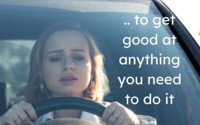 There is only one way to get good at something